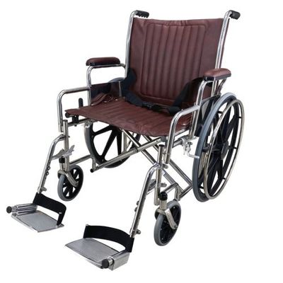 460mm ワイド シート 防鉄車椅子 病院 MRI モビリティチェア 座席高 50cm 医療画像センターに最適