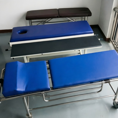 安全な患者搬送のための耐荷重 240 kg の折りたたみ式非磁性アルミニウム合金 MRI ストレッチャー