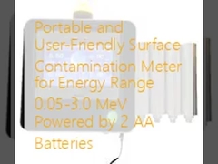 持ち運び可能で使いやすい表面汚染計 0.05-3.0 MeV のエネルギー範囲 2 AA バッテリーで動いています